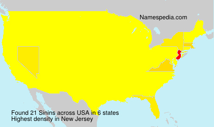 Surname Sinins in USA Surname Sinins in USA