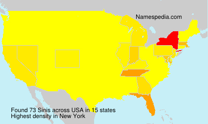 Surname Sinis in USA Surname Sinis in USA