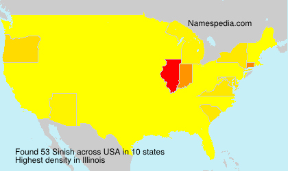 Surname Sinish in USA Surname Sinish in USA