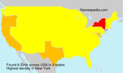 Surname Sinjh in USA Surname Sinjh in USA