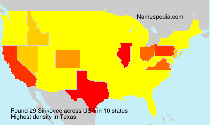 Surname Sinkovec in USA Surname Sinkovec in USA