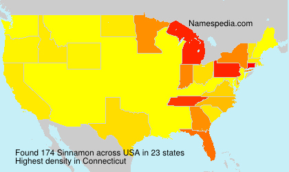 Surname Sinnamon in USA Surname Sinnamon in USA