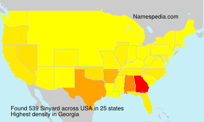 Surname Sinyard in USA Surname Sinyard in USA