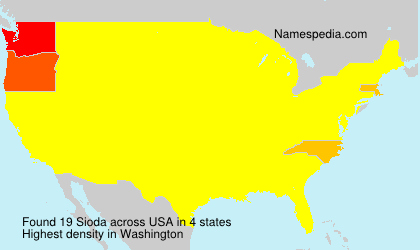Surname Sioda in USA Surname Sioda in USA