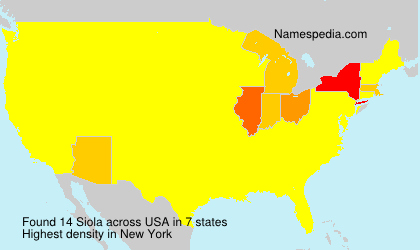 Surname Siola in USA Surname Siola in USA