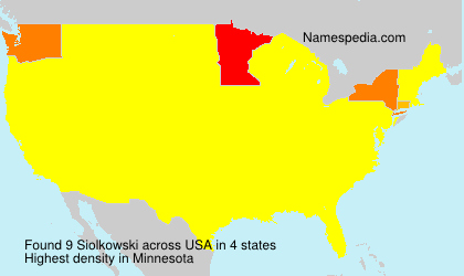Surname Siolkowski in USA Surname Siolkowski in USA