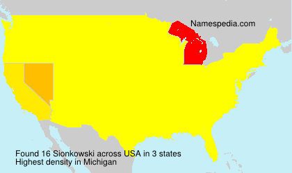 Surname Sionkowski in USA Surname Sionkowski in USA