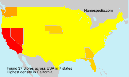Surname Siores in USA Surname Siores in USA