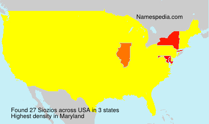 Surname Siozios in USA Surname Siozios in USA
