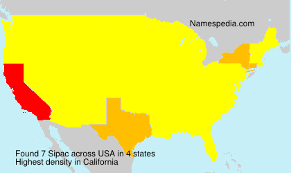 Surname Sipac in USA Surname Sipac in USA