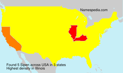 Surname Sipen in USA Surname Sipen in USA