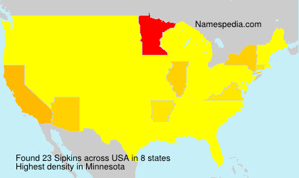 Surname Sipkins in USA Surname Sipkins in USA