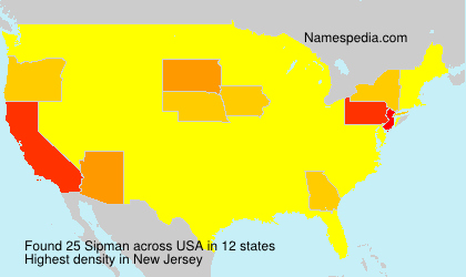 Surname Sipman in USA Surname Sipman in USA