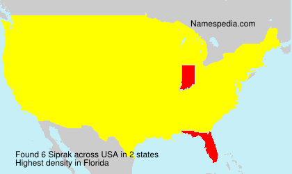 Surname Siprak in USA Surname Siprak in USA