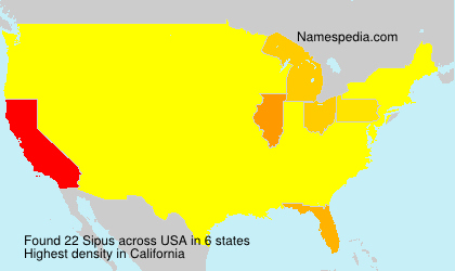 Surname Sipus in USA Surname Sipus in USA
