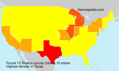 Surname Sirakov in USA Surname Sirakov in USA