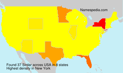 Surname Sirdar in USA Surname Sirdar in USA