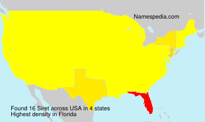 Surname Siret in USA Surname Siret in USA