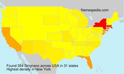 Surname Sirignano in USA Surname Sirignano in USA