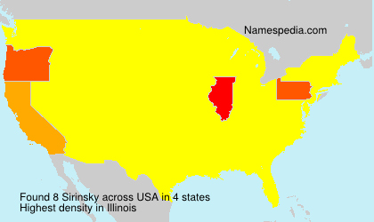 Surname Sirinsky in USA Surname Sirinsky in USA