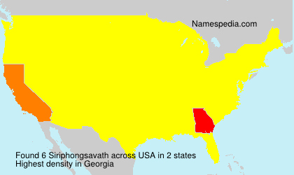 Surname Siriphongsavath in USA Surname Siriphongsavath in USA