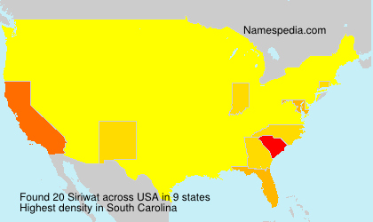 Surname Siriwat in USA Surname Siriwat in USA
