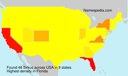 Surname Sirkus in USA Surname Sirkus in USA