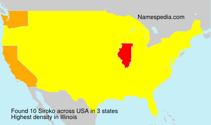 Surname Siroko in USA Surname Siroko in USA