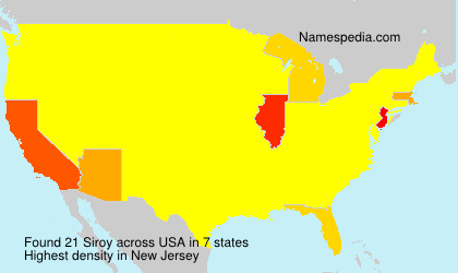 Surname Siroy in USA Surname Siroy in USA