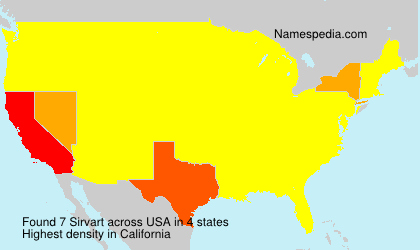 Surname Sirvart in USA Surname Sirvart in USA