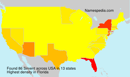 Surname Sirvent in USA Surname Sirvent in USA
