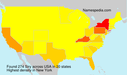 Surname Siry in USA Surname Siry in USA