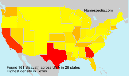 Surname Sisavath in USA Surname Sisavath in USA
