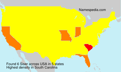 Surname Siser in USA Surname Siser in USA