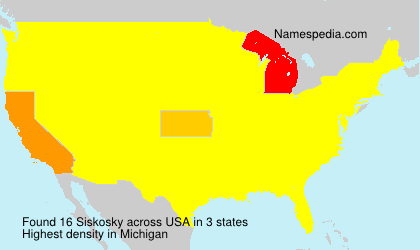 Surname Siskosky in USA Surname Siskosky in USA