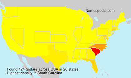 Surname Sistare in USA Surname Sistare in USA