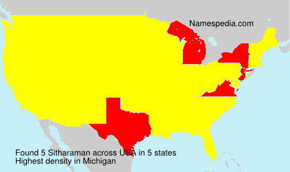 Surname Sitharaman in USA Surname Sitharaman in USA
