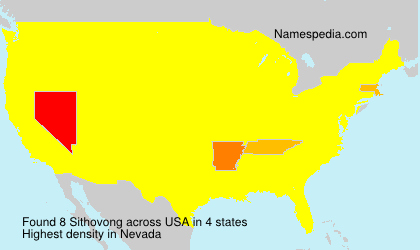 Surname Sithovong in USA Surname Sithovong in USA