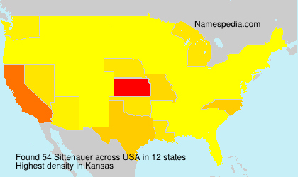 Surname Sittenauer in USA Surname Sittenauer in USA