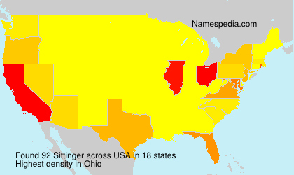 Surname Sittinger in USA Surname Sittinger in USA