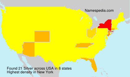 Surname Sitver in USA Surname Sitver in USA
