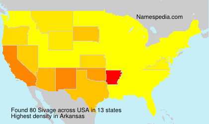 Surname Sivage in USA