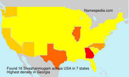 Surname Sivashanmugam in USA Surname Sivashanmugam in USA