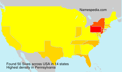 Surname Sives in USA Surname Sives in USA