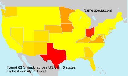 Surname Sivinski in USA Surname Sivinski in USA