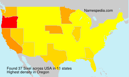 Surname Sixel in USA Surname Sixel in USA