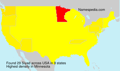 Surname Siyad in USA Surname Siyad in USA