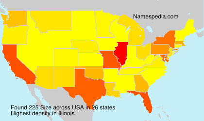 Surname Size in USA Surname Size in USA