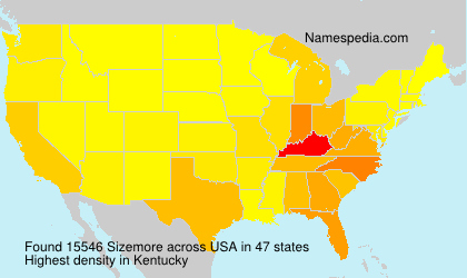 Surname Sizemore in USA Surname Sizemore in USA
