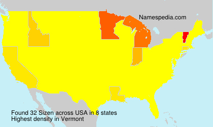 Surname Sizen in USA Surname Sizen in USA